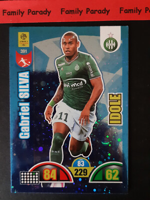 Gabriel Silva 391 Idole ASSE Panini Karte Adrenalyn XL Foot France 2018 19