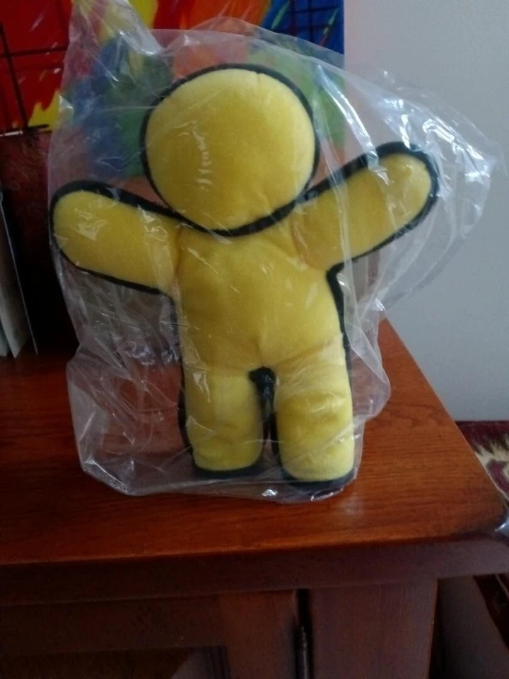 NEW w tag SEALED Vintage AOL Running Man Plush America Online Beanie - Image 2 of 4