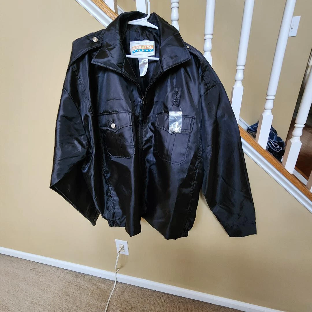 UNIFORMS TODAY MENS BLACK WATERPROOF JACKET 2XL