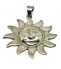 CIONDOLO SOLE IN ARGENTO MASSICCIO 925/1000  