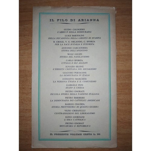 Luigi Bartolini DELLA DECADENZA DELLA LIBERTÀ DI STAMPA. 1 edizione Colombo 1946 - Picture 4 of 7