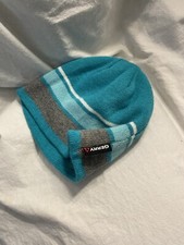 Gerry Teal Gray Stocking Cap Beanie Hat youth/adult one size