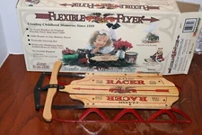 FLEXIBLE FLYER CLASSIC RACER WOOD METAL MINATURE SLED Boxed