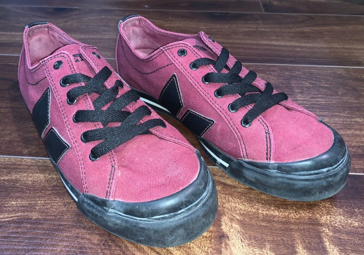 Macbeth Vegan Men s Shoes Size 7 RED Canvas Skate Casual Lace Up