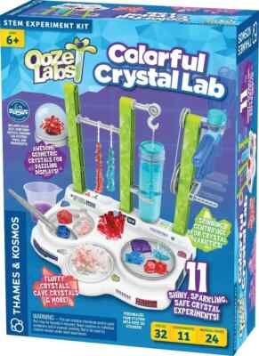Colorful Crystal Lab Ooze Labs Thames & Kosmos STEM Experiment Kit - New!