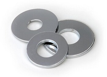 Trailer Axle U-Bolt Flat Washer, 3/8" Zinc, Tie Down Eng 10502 - Picture 1 of 1