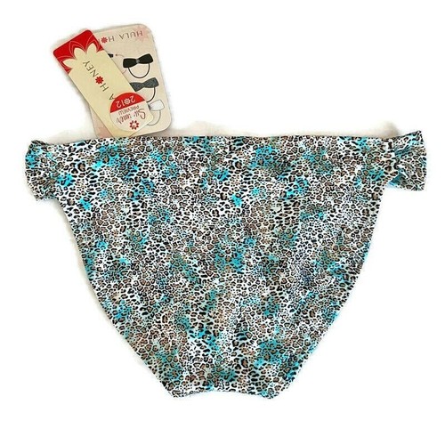 Hula Honey Bikini XL Swimsuit Animal Print New Bottoms + Pre-Owned Baneau Top - Picture 5 of 12