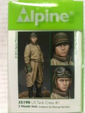 Alpine Miniatures 1/35th WWII US Tank Crew 1, 35190, New in Package