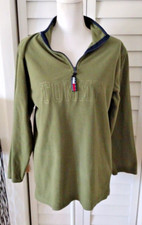 Tommy Hilfiger green 1/4 zip fleece pullover long sleeve boys Sz XL