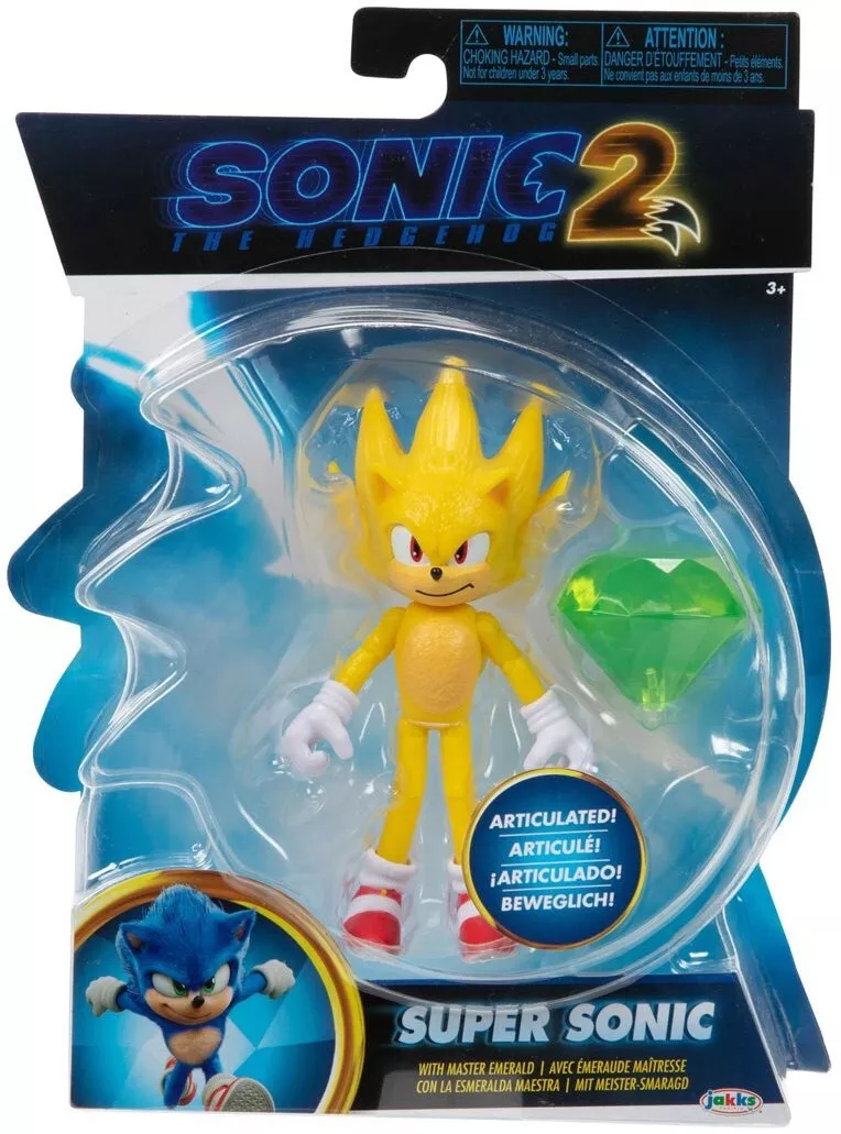 Sonic the Hedgehog Super Sonic 2 1/2 Inch Wave 7 Action Figure – Insert  Coin Toys