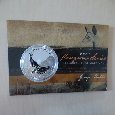 Australia 1$ Kangaroo RAM 2013 silver 1 oz 99.9% silver coin in Blister (argent) - Photo 1/4