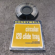 VTG Honeywell Circular 120-Slide Tray With 91 TRAIN SLIDES AS-IS GREAT SEE 