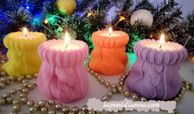 Albero di Natale di 18.5 cm. Stampo in silicone per Candele e Saponi