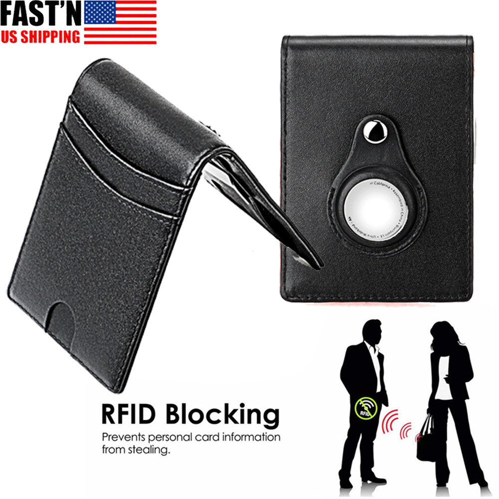 RFID Blocking Men Slim Bifold Money Clip Wallet Front Pocket Credit Card Holder