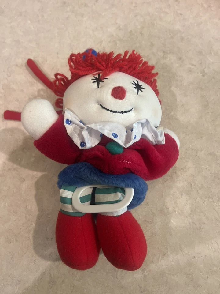 Kids II 2 Payaso Musical Tirar Cuerda Cuna Bebé Juguete Peluche De Colección 1995 Foto 4 de 4