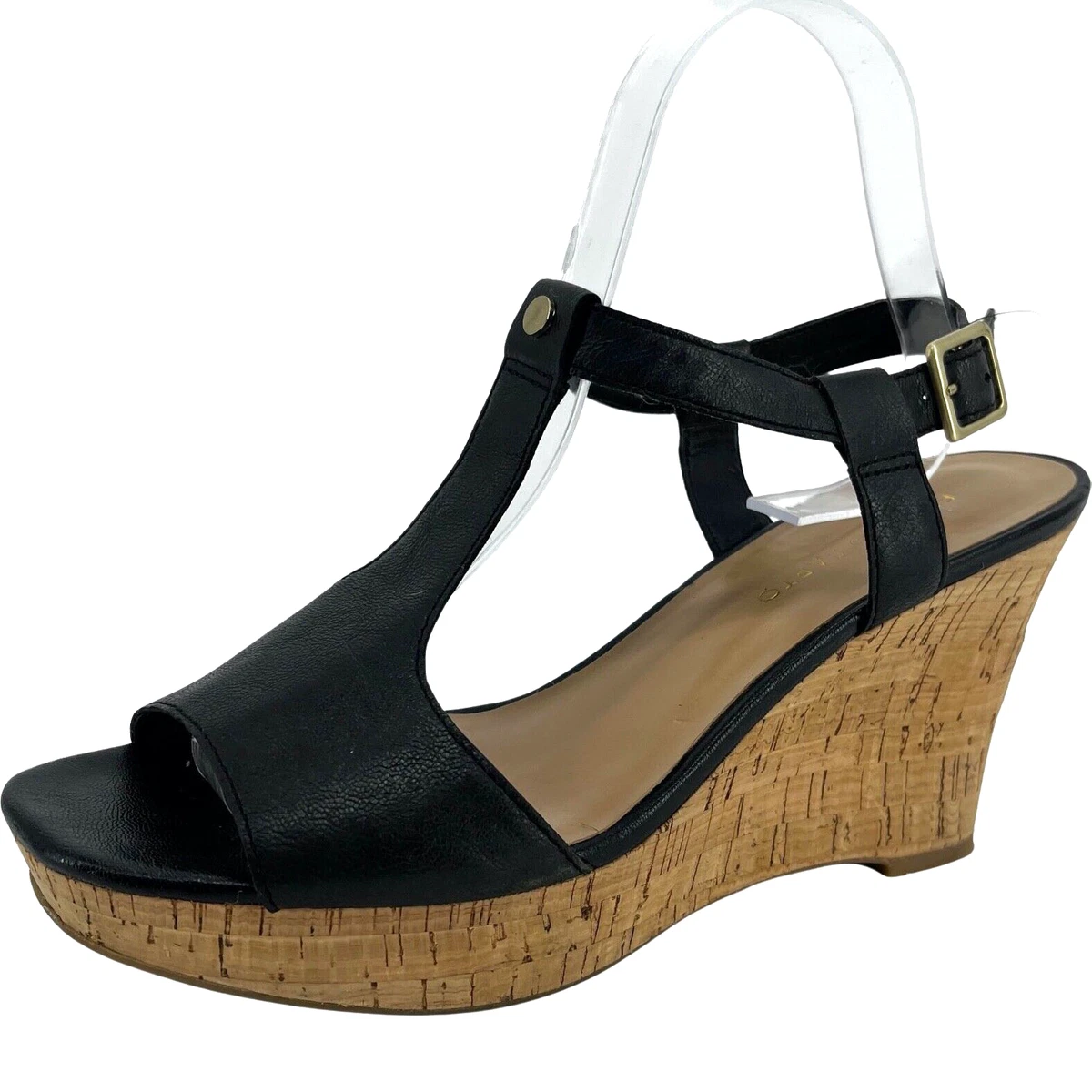 Franco sarto black sales wedge sandals