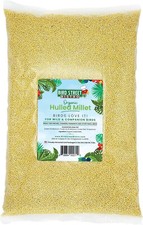 Organic Hulled Millet Bird Seed Millet for Birds and Canary, Finches, Small Wild