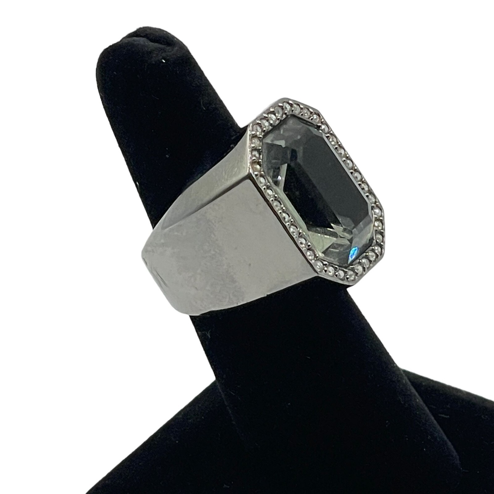 Swarovski Black Crystal Meteor Statement Gunmetal… - image 2