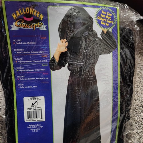 Hidden Face Robe Child Medium Ages 5-7 Costume Halloween Dress-up