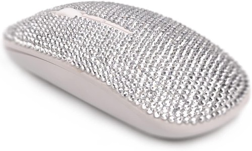 Wholesale Bling Wireless Mouse ,Silver Rhinestone Bling Computer Mouse Wireless - Picture 5 of 5