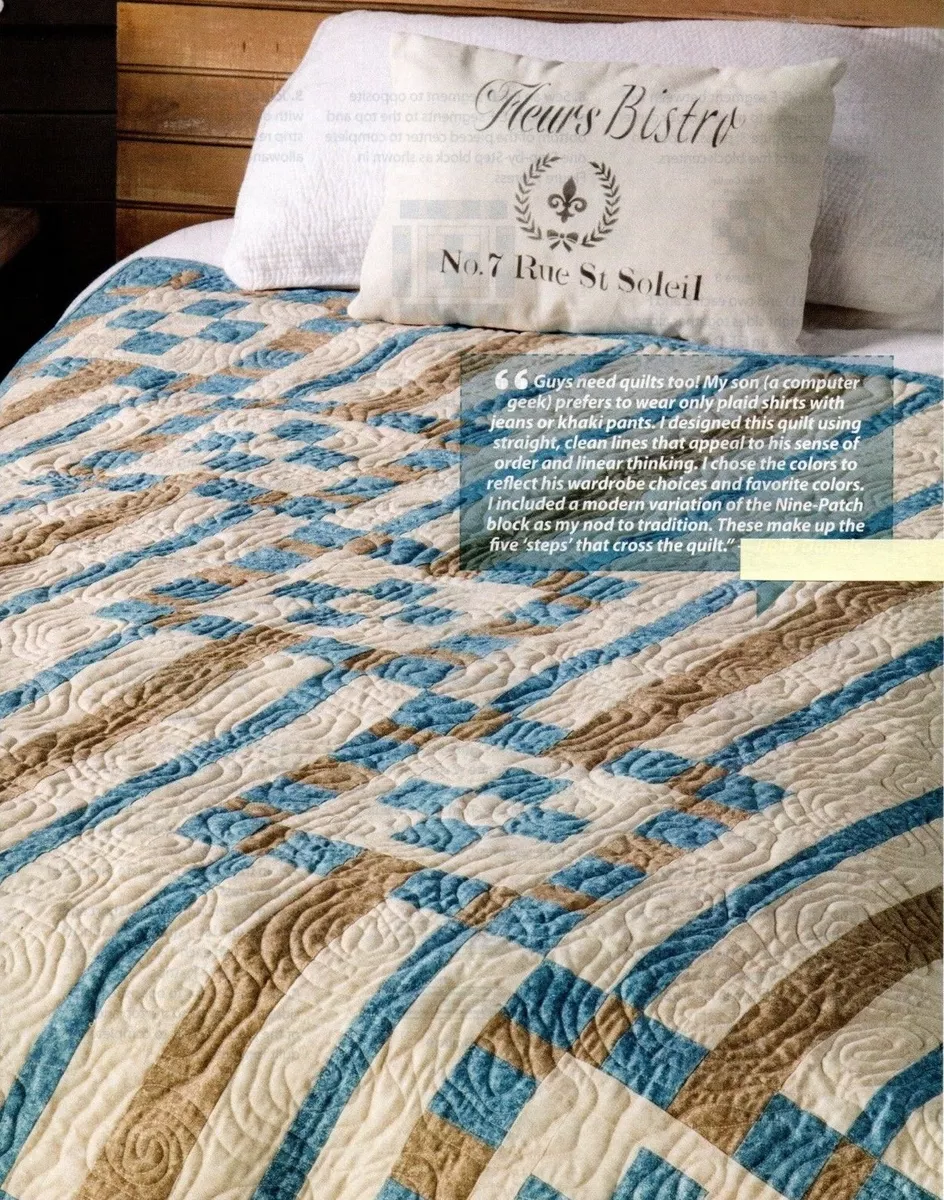 Step By Step Lap Quilt Quilt Pattern Pieced HD