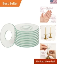 Quality Clear Glass Candle Bobeches - Set of 12 for Every Occasion