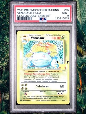 2021 Pokemon Celebrations VENUSAUR Holo 15/102 PSA 9 | eBay
