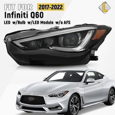 For 2017-2022 Infiniti Q60 Full Led Headlight Wled Module Wo Afs Driver Side