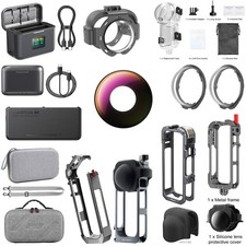 For Insta360 X4 Air Camera Lens Charging Box Expansion Frame Diving Case Pouch