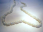 Large Seed Pearls 16" Length ... About 3" string for Clasp — photo 1