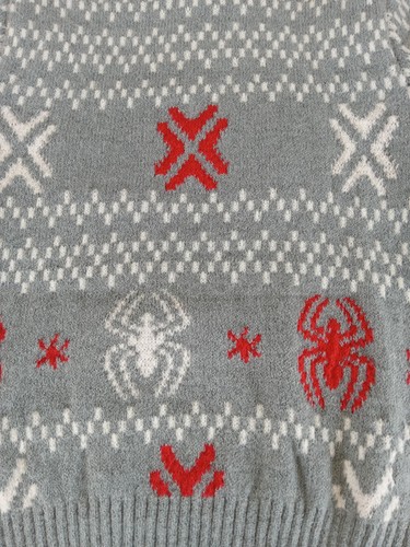 Marvel Spider-Man Toddler Holiday Sweater Size 2T Gray Red White NWT - Picture 10 of 10