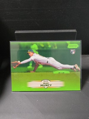 2025 Topps Stadium Club Max Muncy Lime Green Parallel RC - Athletics