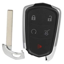 Keyless Entry Remote Key Fob SHELL CASE Replacement for 5 Buttons Uncut Car