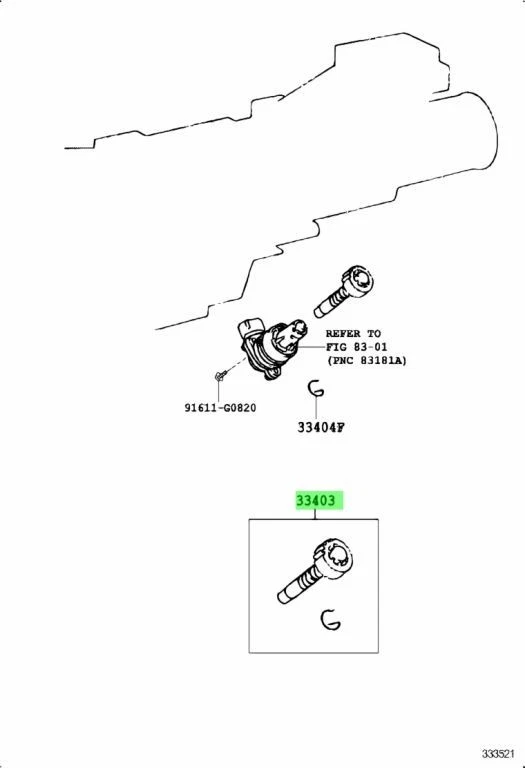 OEM Toyota 92-01 Chaser Mark II JZX90 JZX100 R154 Speed Sensor with Driven Gear - Изображение 3 из 4