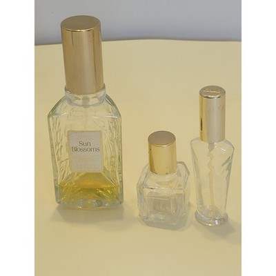 Avon Sun Blossoms Imari Primo Fragrance Bottles Set Womens OS Gold Good Vintage