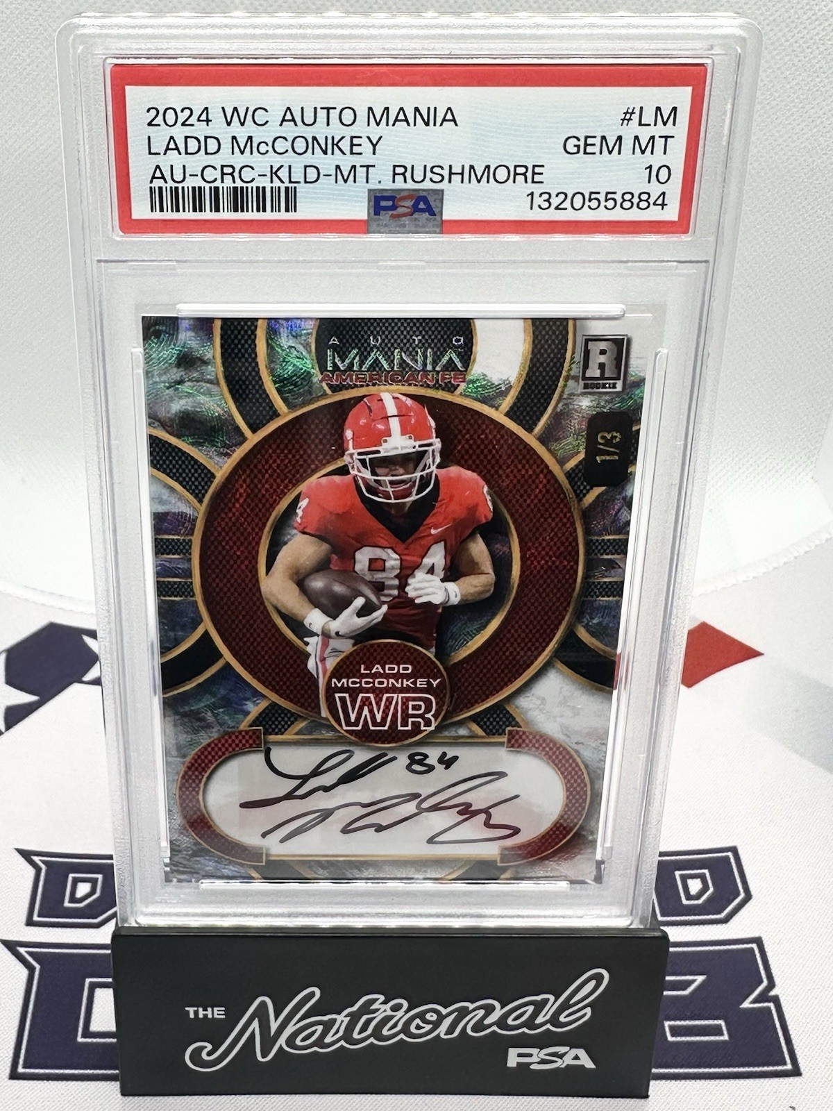 2024 Wild Ca Auto Mania LADD McCONKEY Circle Kaleidoscope Mt. Rushmore /3 PSA 10 