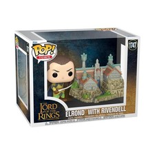 Funko POP! Town: Lord of The Rings S8 - Elrond & Rivendell- Vi (Importación USA)