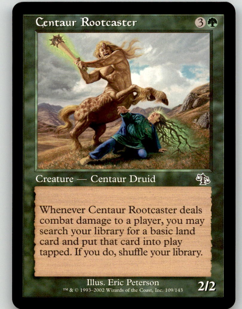 Centaur Rootcaster 109 Common Judgment MTG Lightly Played
