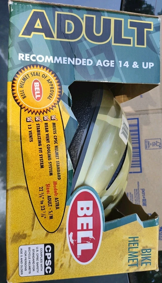 Casco de seguridad para bicicleta Bell Astra dorado X juegos talla adulto S/M 1998 patinador Y2K años 90  Foto 3 de 4