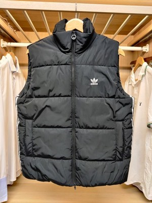 ADIDAS WESTE UK 8-10 SMALL LOOSE FIT SCHWARZ WATTIERT PUFFER WESTE BODYWARMER JACKE
