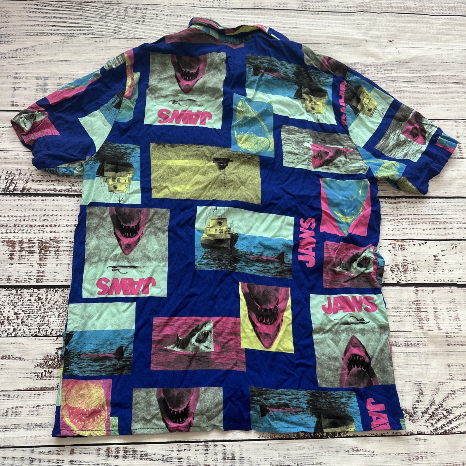 Jaws Universal Studios Button Down Shirt All Over… - image 9