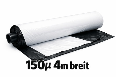 Silofolie Premium 4m breit Abdeckplane Baufolie Gartenfolie Teichfolie 150µ