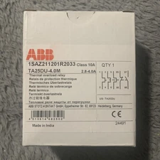 ABB TA25DU-4.0M 2.8-4.0A THERMAL OVERLOAD RELAY 1SAZ211201R2033 TA25DUM