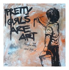 Quadro originale pezzo unico firmato astratto arte moderna pittura quadro art Banksy 