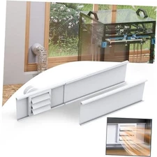 Window Vent Kit for 3" and 4" Vent Hose,Adjustable Window Vent Panels with 