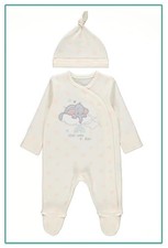 Image of Baby Girls Disney Dumbo Sleepsuit & Hat Set Character Babygrow 9-12 Months