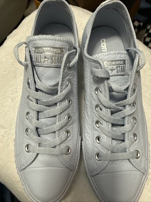 Converse All Star Leather Blue Men 8/ Women 10