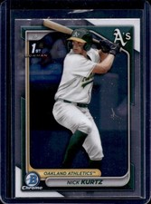 2024 Bowman Draft Nick Kurtz Chrome 1st Prospect #BDC-56 Athletics