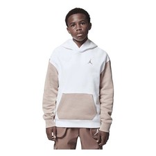 NWOT Kids' Jordan MJ Brooklyn Hoodie Brown/White D232-782-424 Sz M