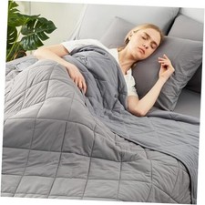 Cooling Blanket for Hot Sleepers Twin Size, Q-Max Twin 60" x 80" Dark Grey